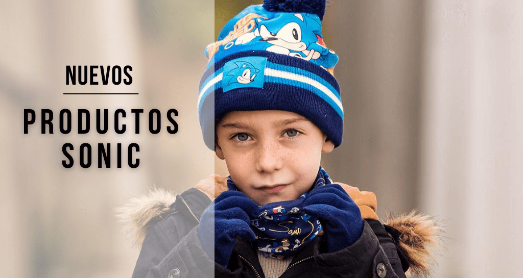 Productos sonic para niños y adultos